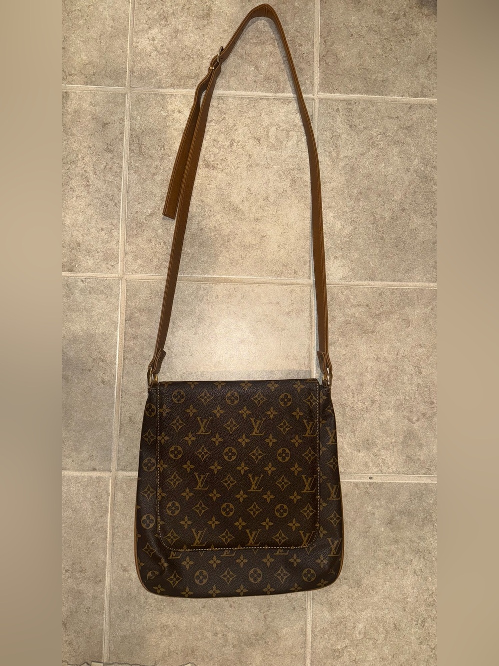 Brown Monogram Crossbody / shoulder Bag